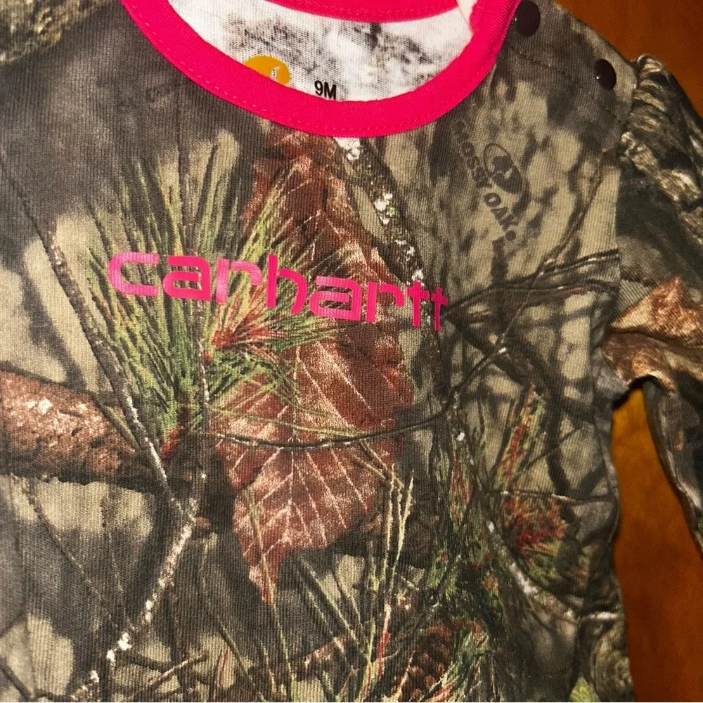 Infant Carhartt girls camo realtree long sleeve 9 months